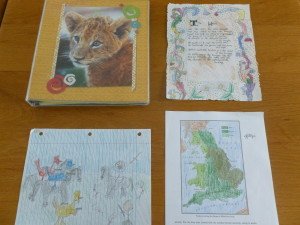 Some of our recent notebooking pages